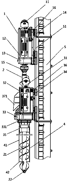 Double-drive drilling machine