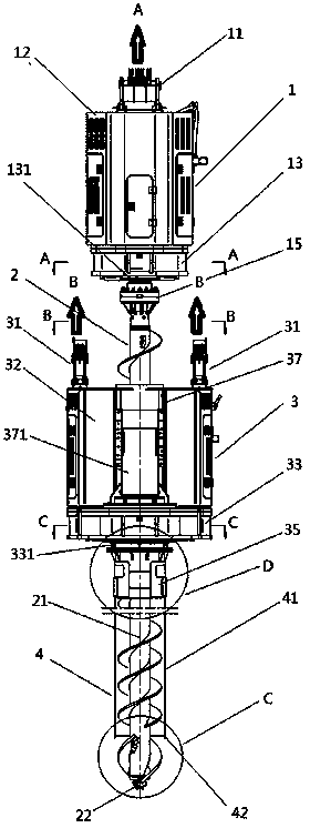 Double-drive drilling machine