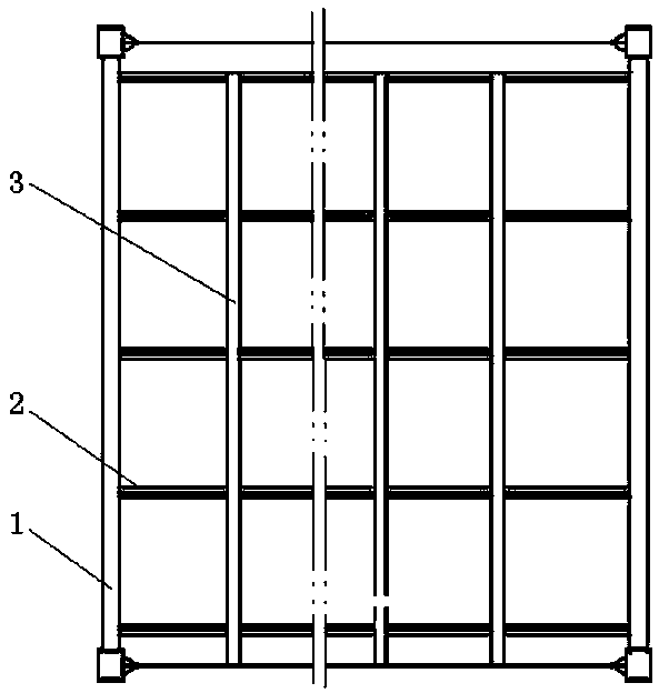 Concrete formwork supporting device for floor slab concreting