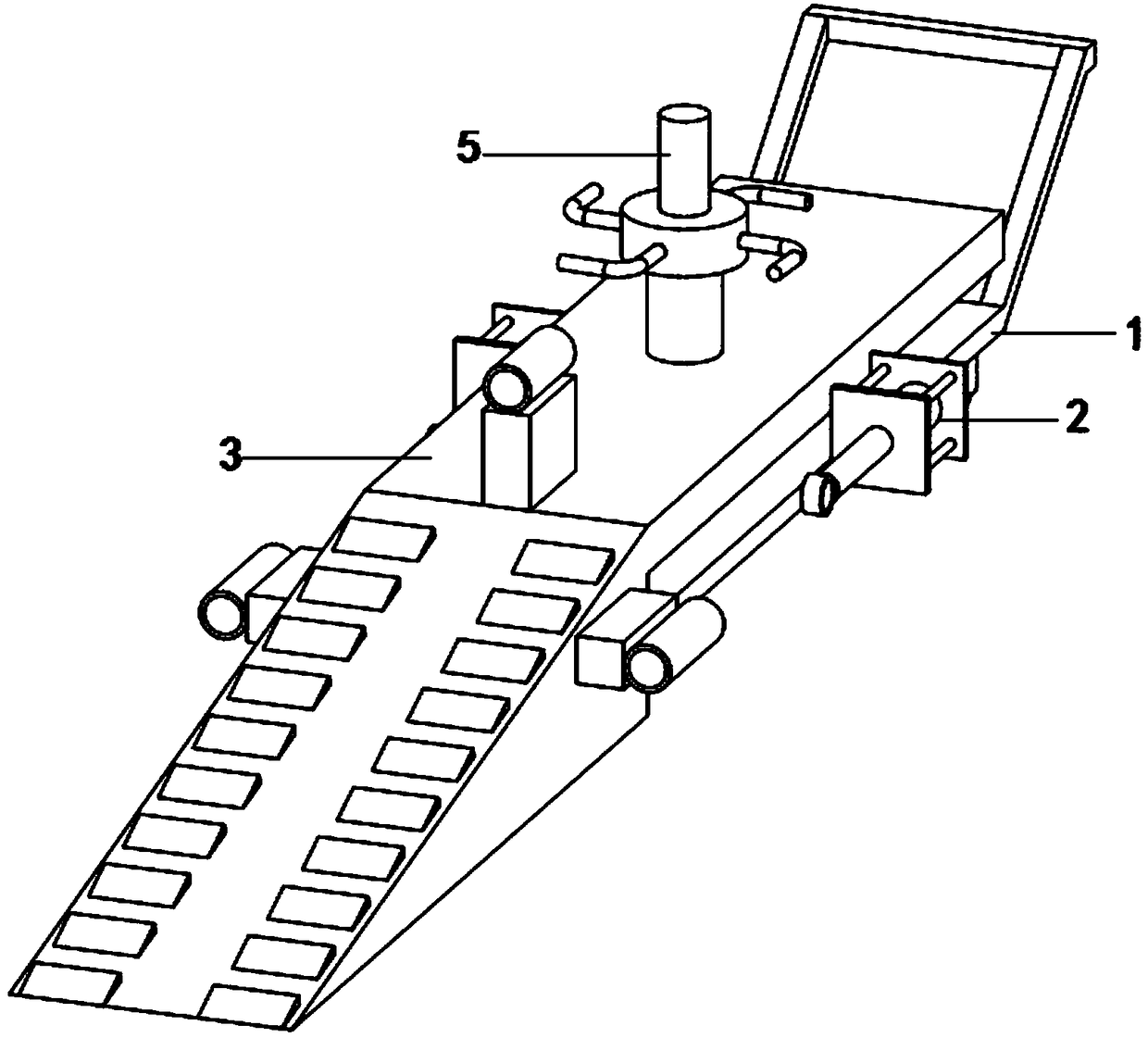 Short-distance displacement and lifting device for chemical equipment and using method