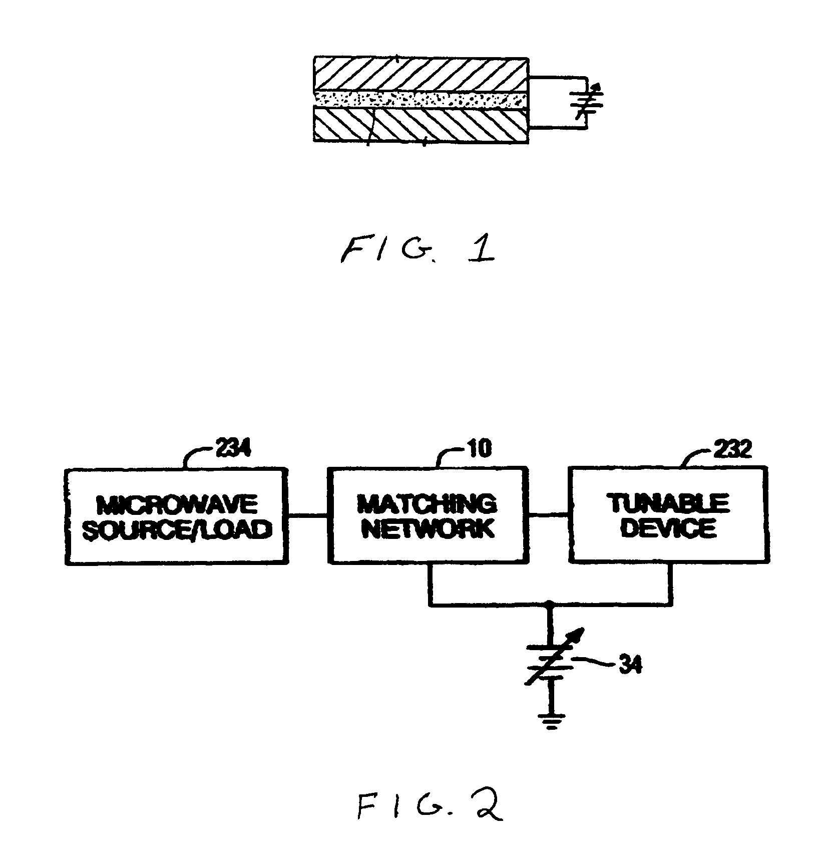 Tunable microwave devices with auto-adjusting matching circuit