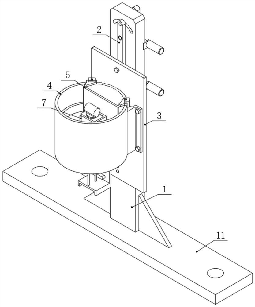 Tower tube internal part welding-free column lapping testing mechanism