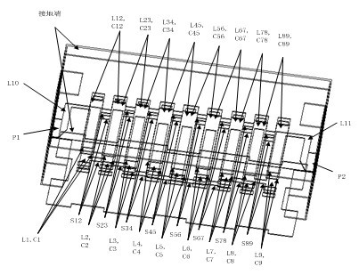 Low temperature co-fired ceramic ultra-wideband micro filter