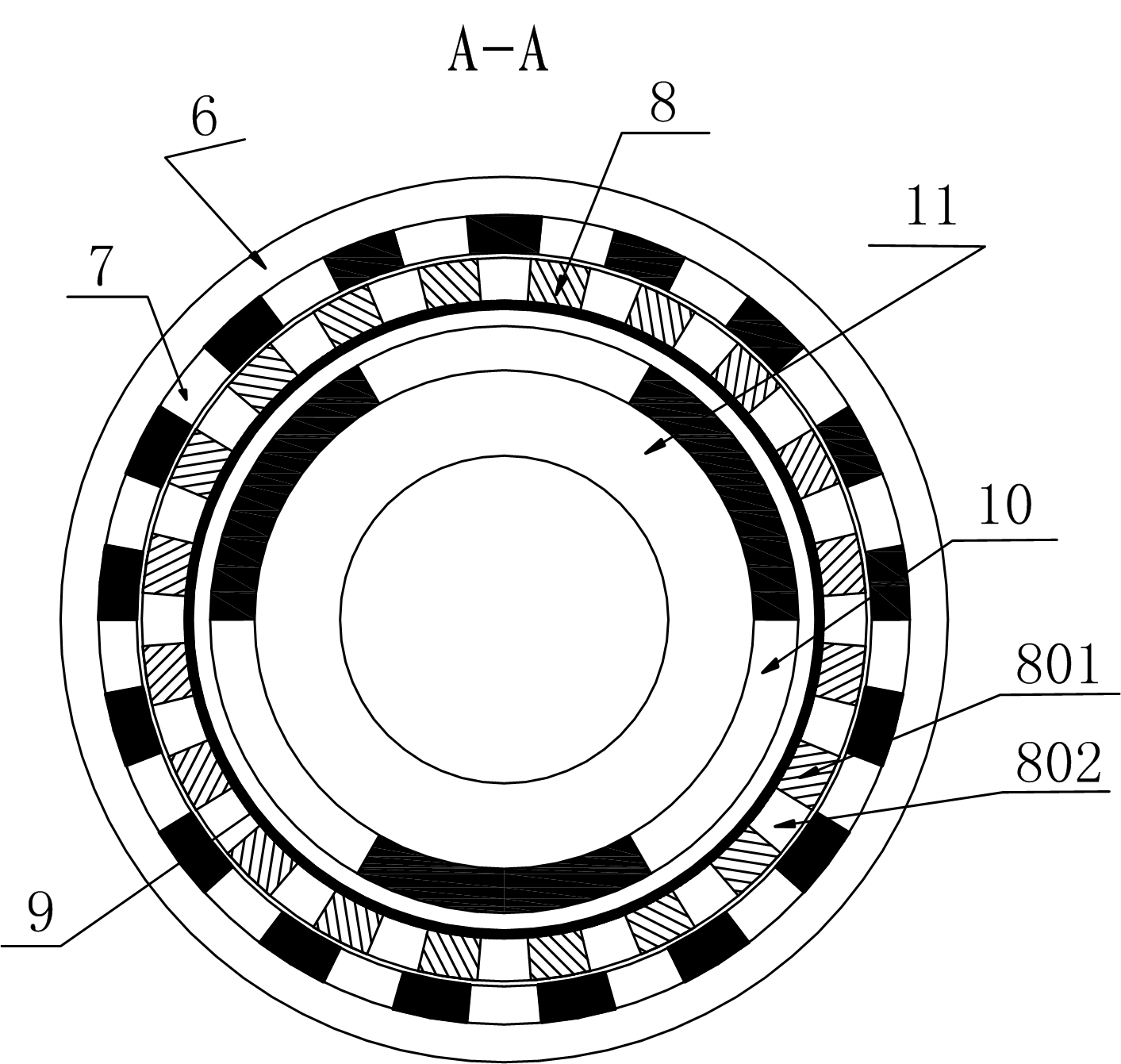 Speed changing magnetic pump