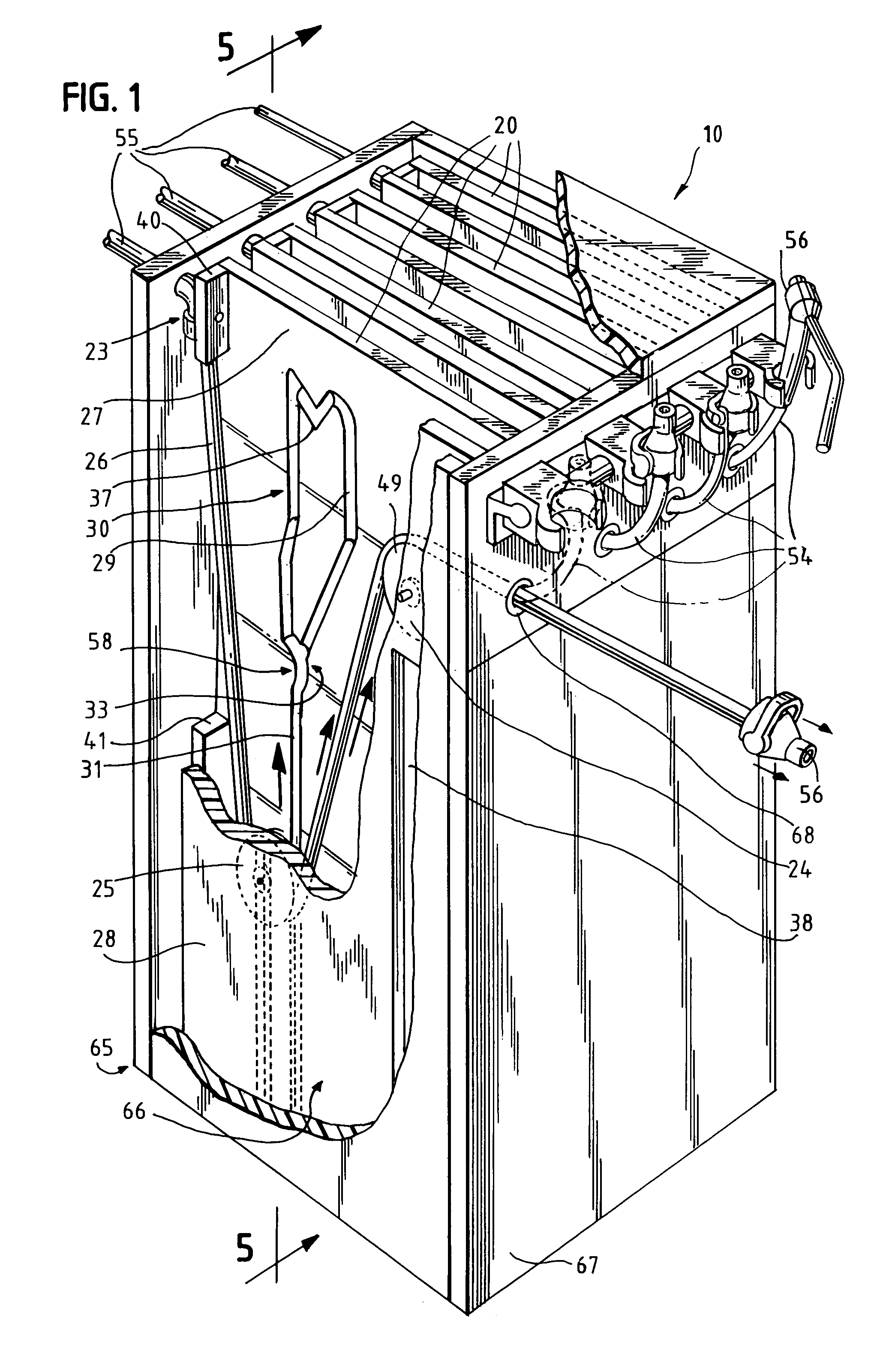 Extendable and retractable utility line system