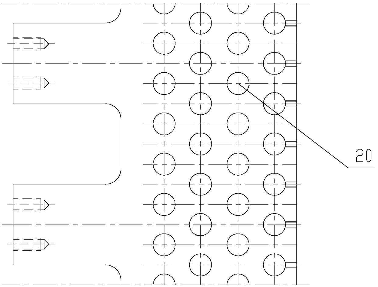 Three-stage piston pushing centrifuge drum device