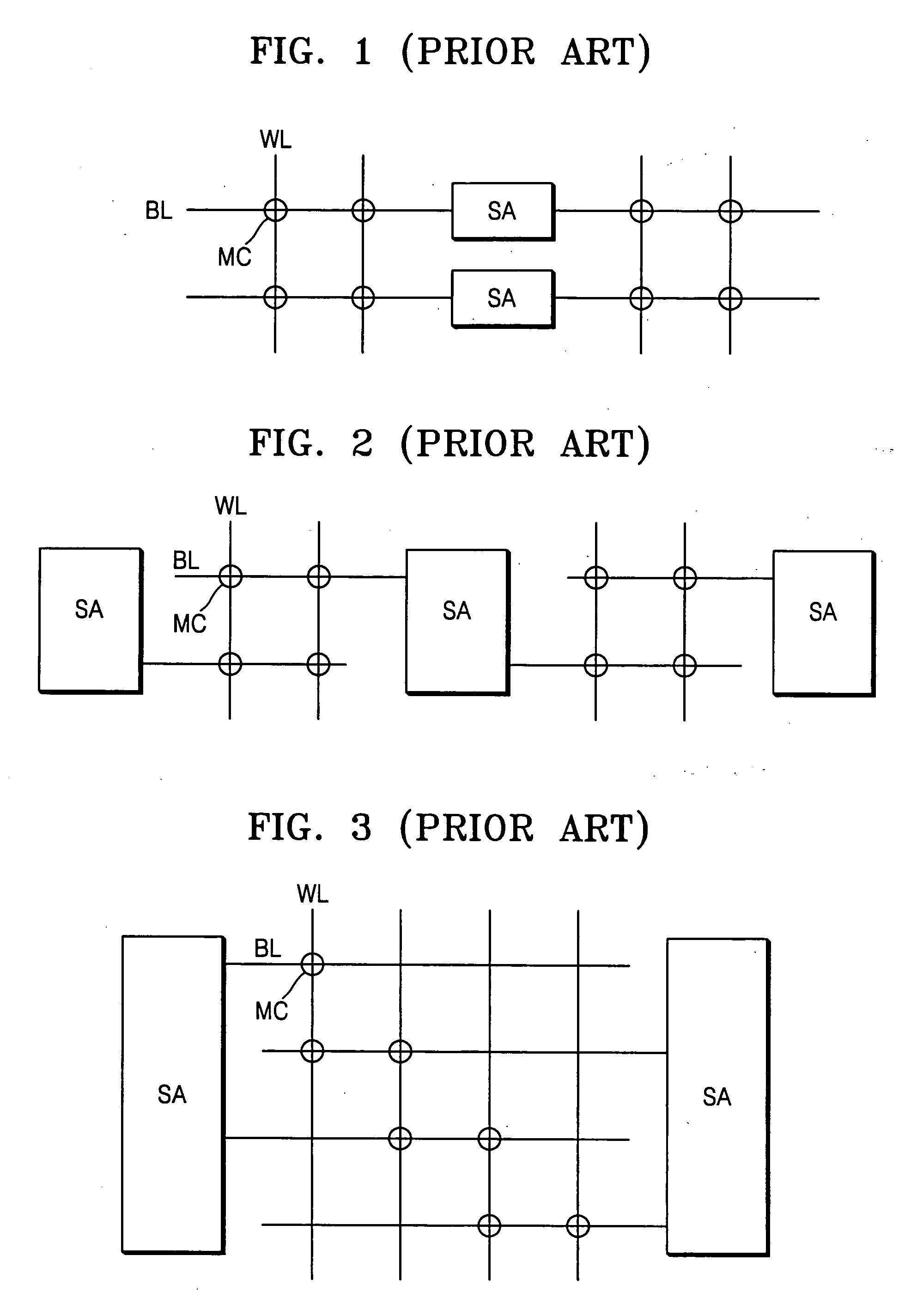 Memory device having shared open bit line sense amplifier architecture