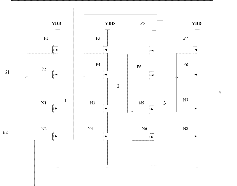 Single event resistance latch structure based on state saving mechanism