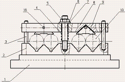 Rotating cup bearing shell milling device for lathe