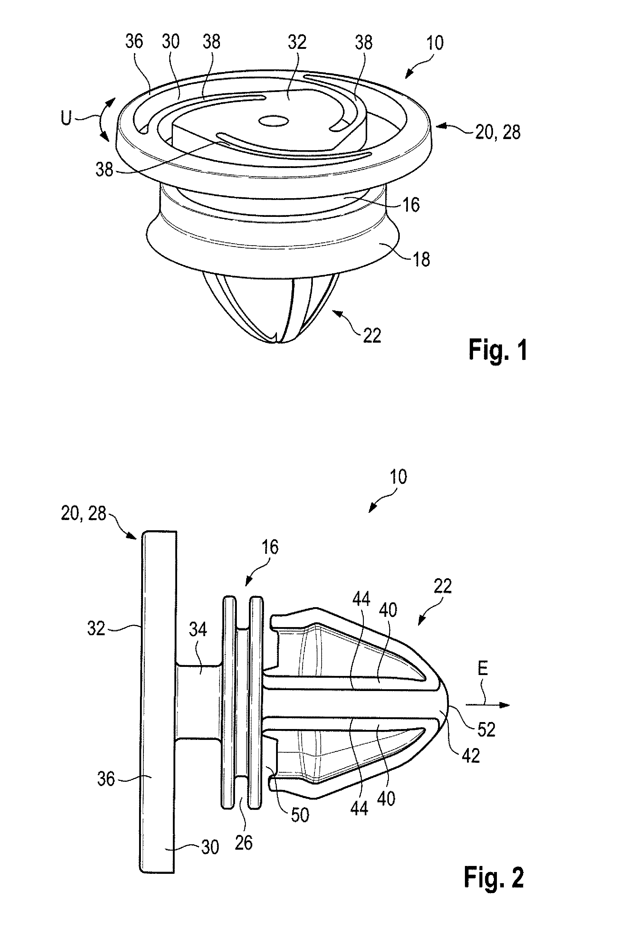 Fastening clip