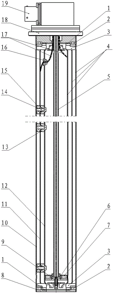 Capacitance type temperature compensation oil level measurement sensor