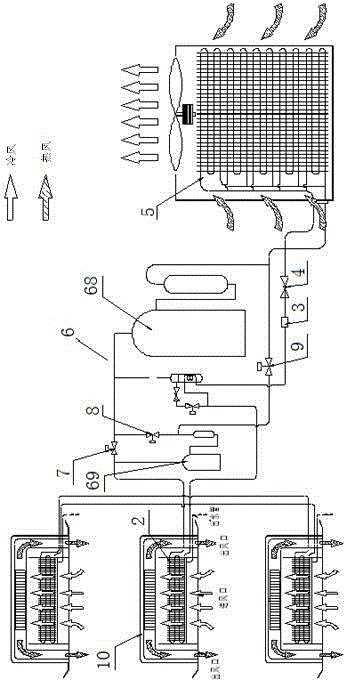 Heat pump, heat pump air conditioner and heat pump water heating unit sequentially using single/double stage compression