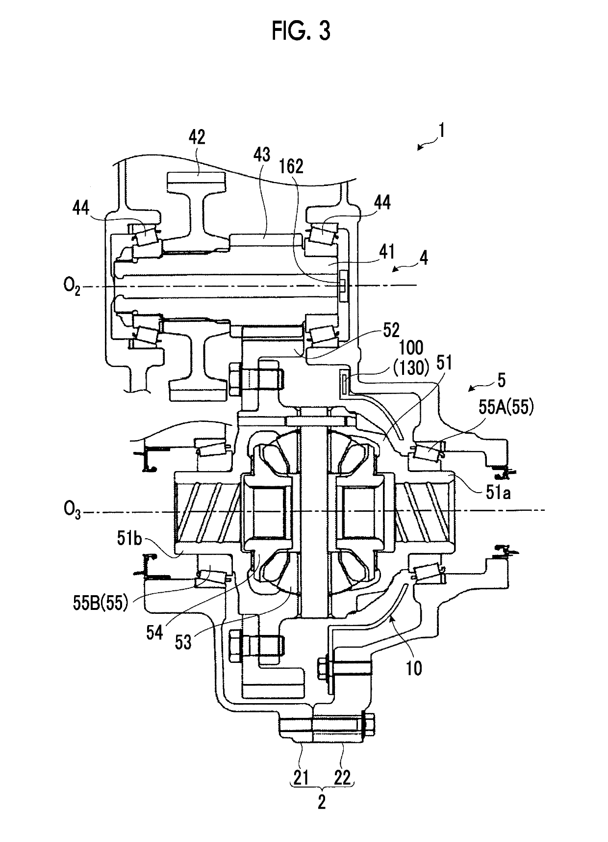 Oil passage structure for power transmission device