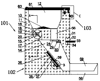 Automatic regular intermittent feeder for pet cat food