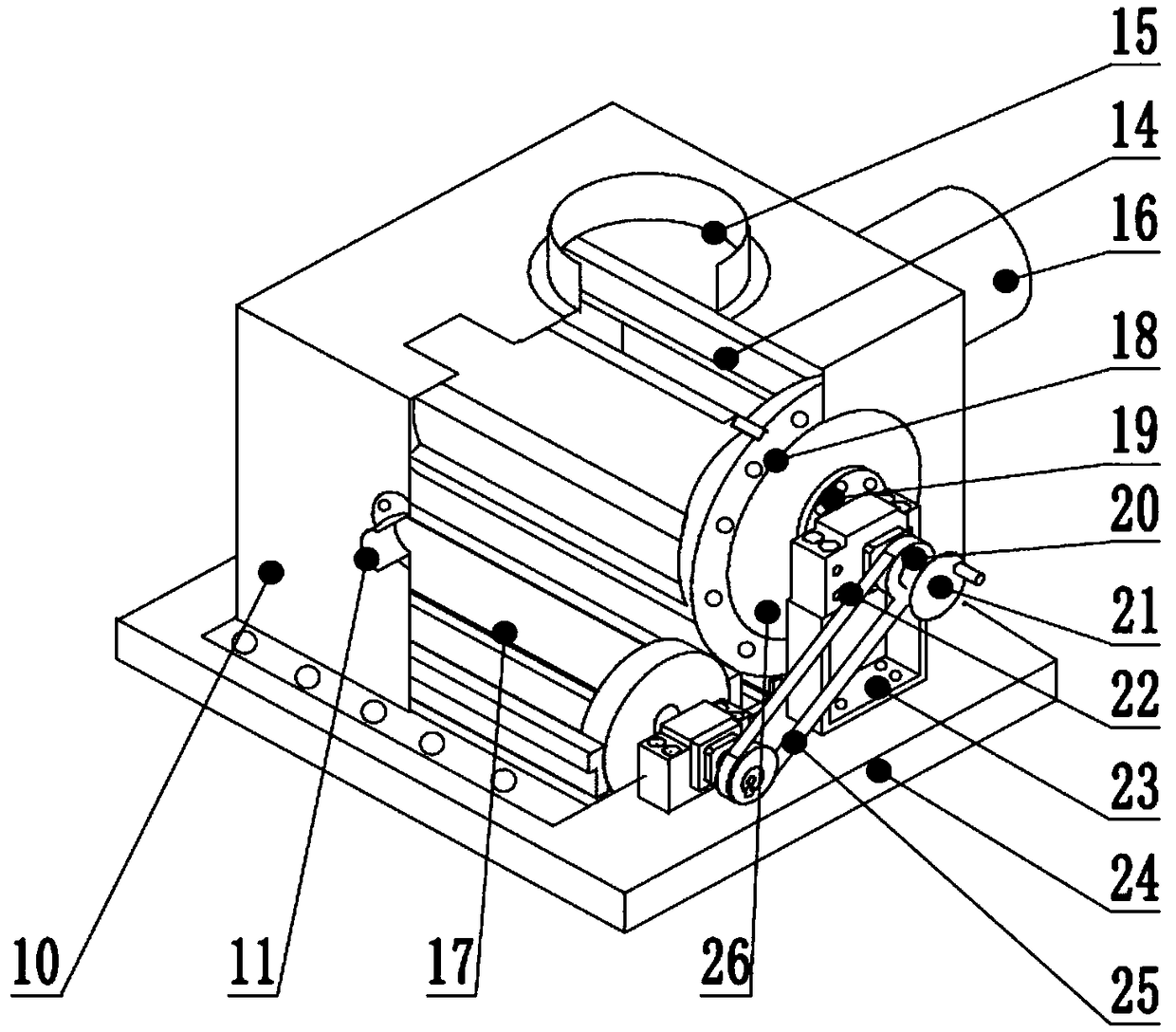 A conveying experimental device for measuring the pneumatic conveying performance of expanded graphite bulk materials