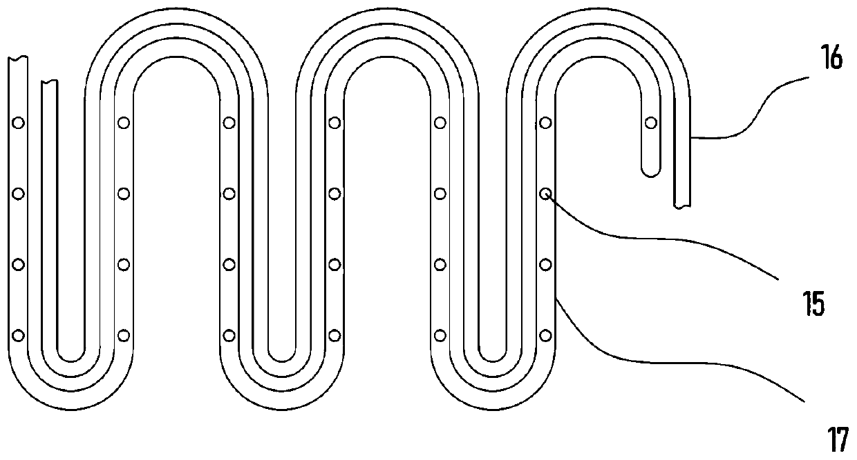 Two-way convection water-cooling heat dissipation type electrical cabinet