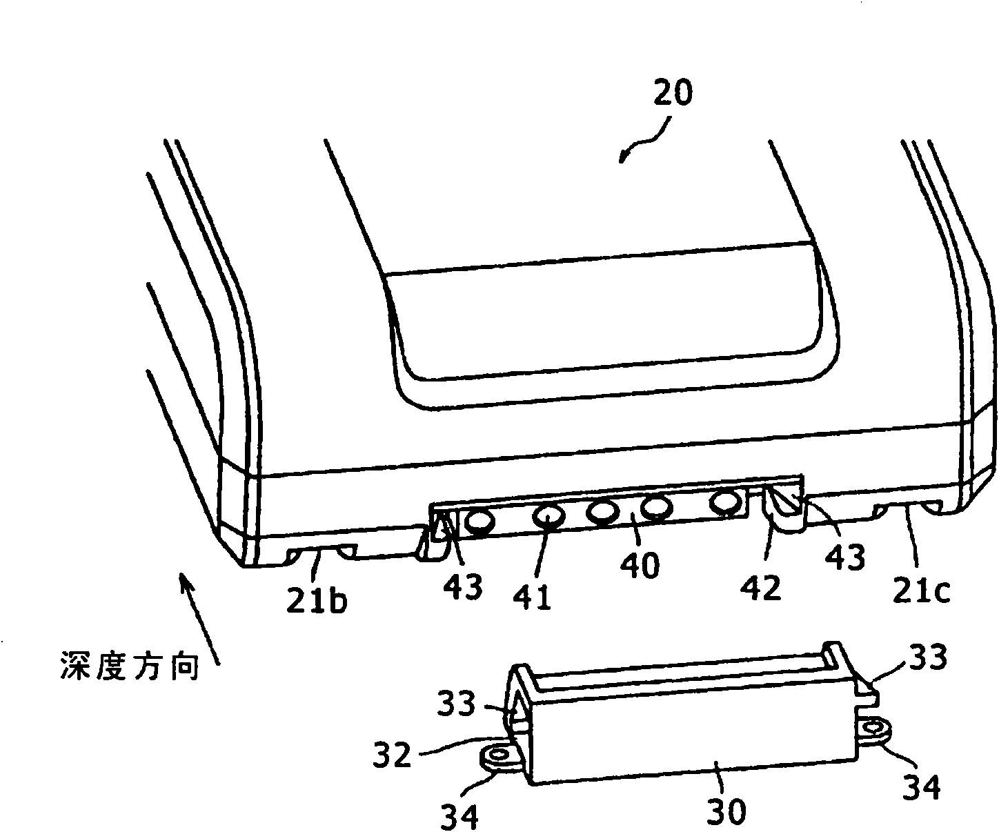 Female connector structure, male connector structure, battery, adapter and electric device