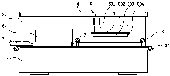 Packaging device used for mask processing