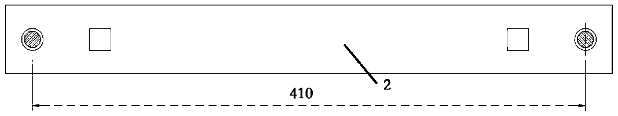 Measuring scale for quickly and precisely measuring high-speed rail overhead lines