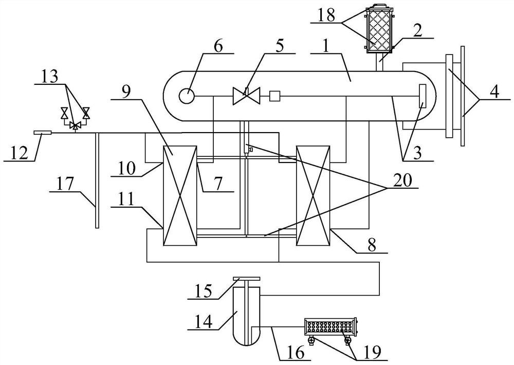 co  <sub>2</sub> U-shaped vapor separation heat exchanger skid