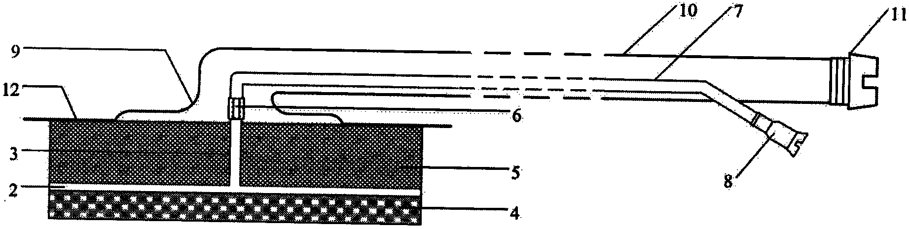 Closed wound surface dressing device internally provided with washing instillation tubes