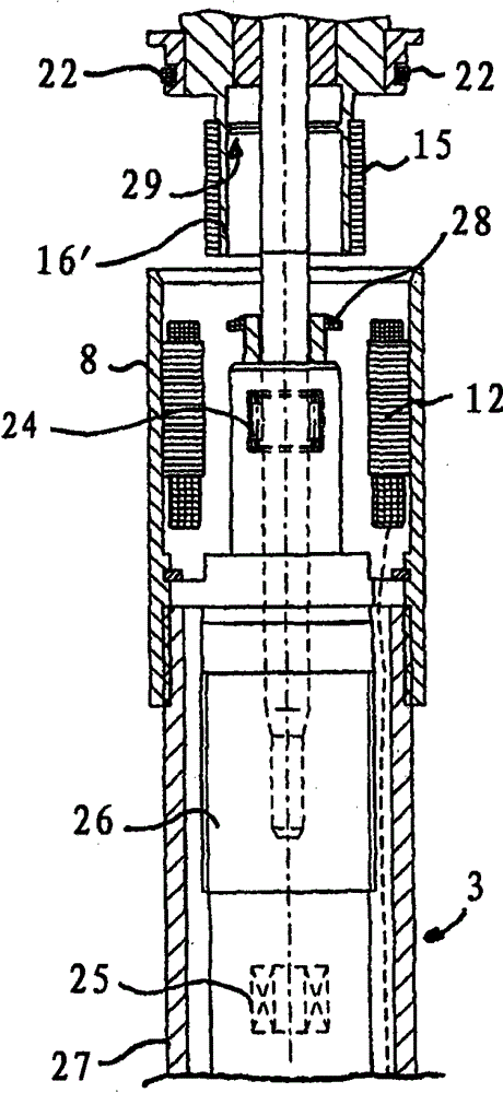 Spindle having individual drive