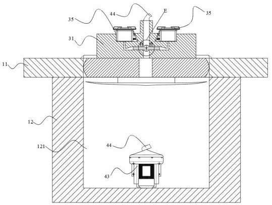 Floor socket with electrical modular replacement function