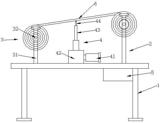 Novel anti-declining trace heating tape bundling machine