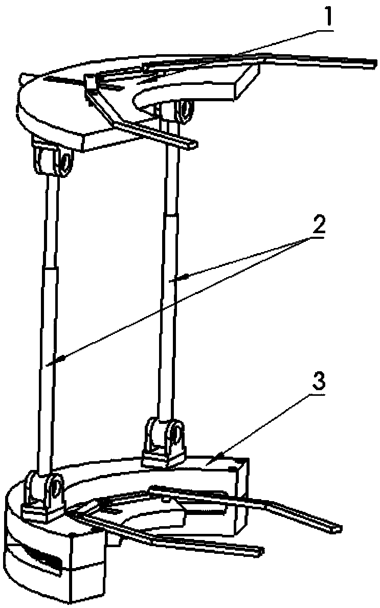 Alternative movable mechanism applied to offshore oilfield wellhead platform pipeline rack