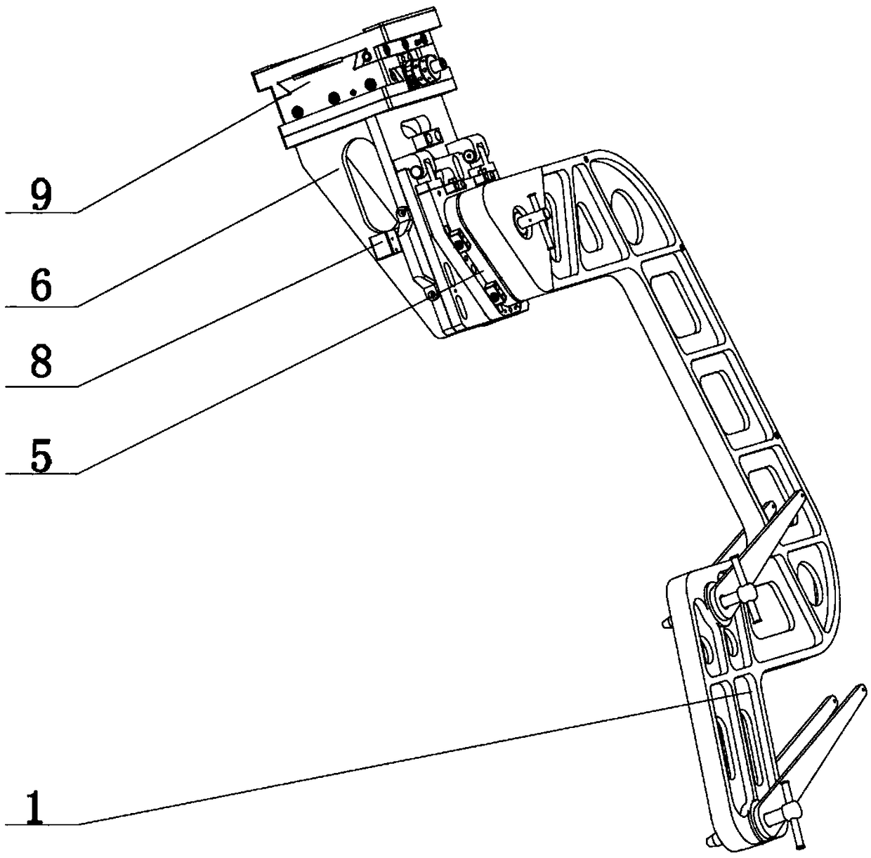 A positioning tool for the process joint of the leading edge of the aircraft wing box