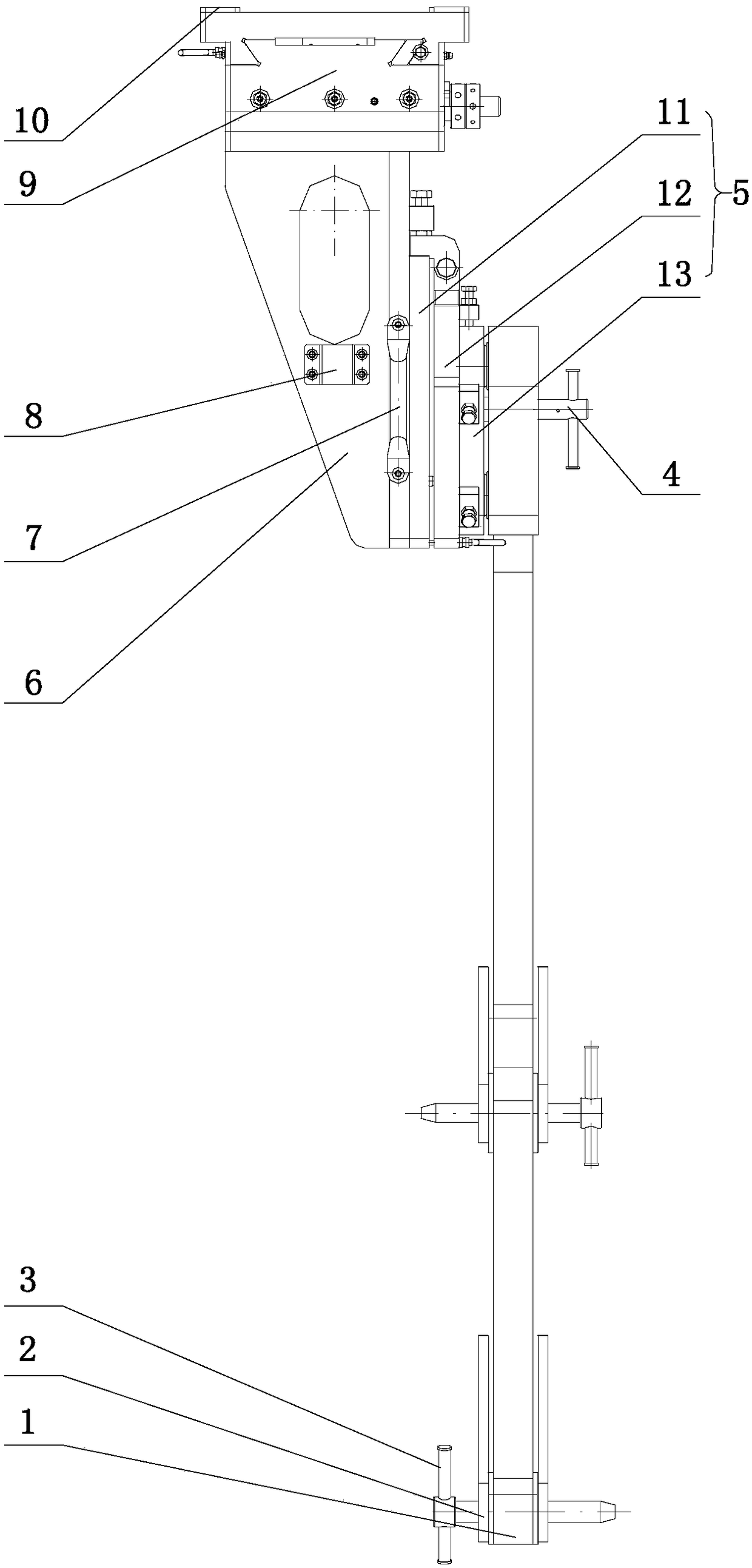 A positioning tool for the process joint of the leading edge of the aircraft wing box