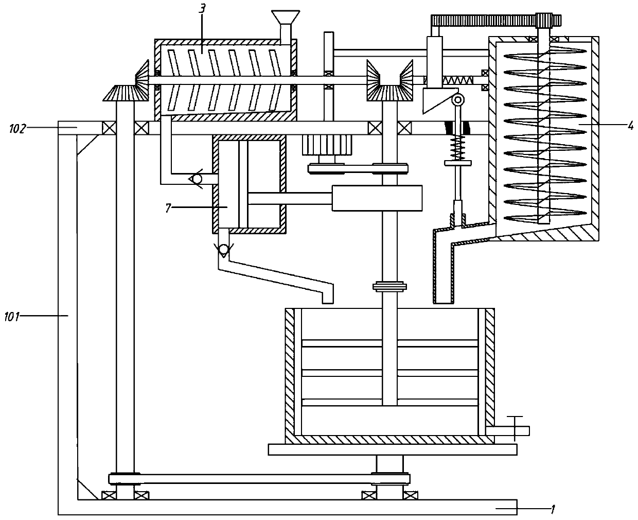 Preparation equipment capable of achieving uniform mixing for cosmetic production