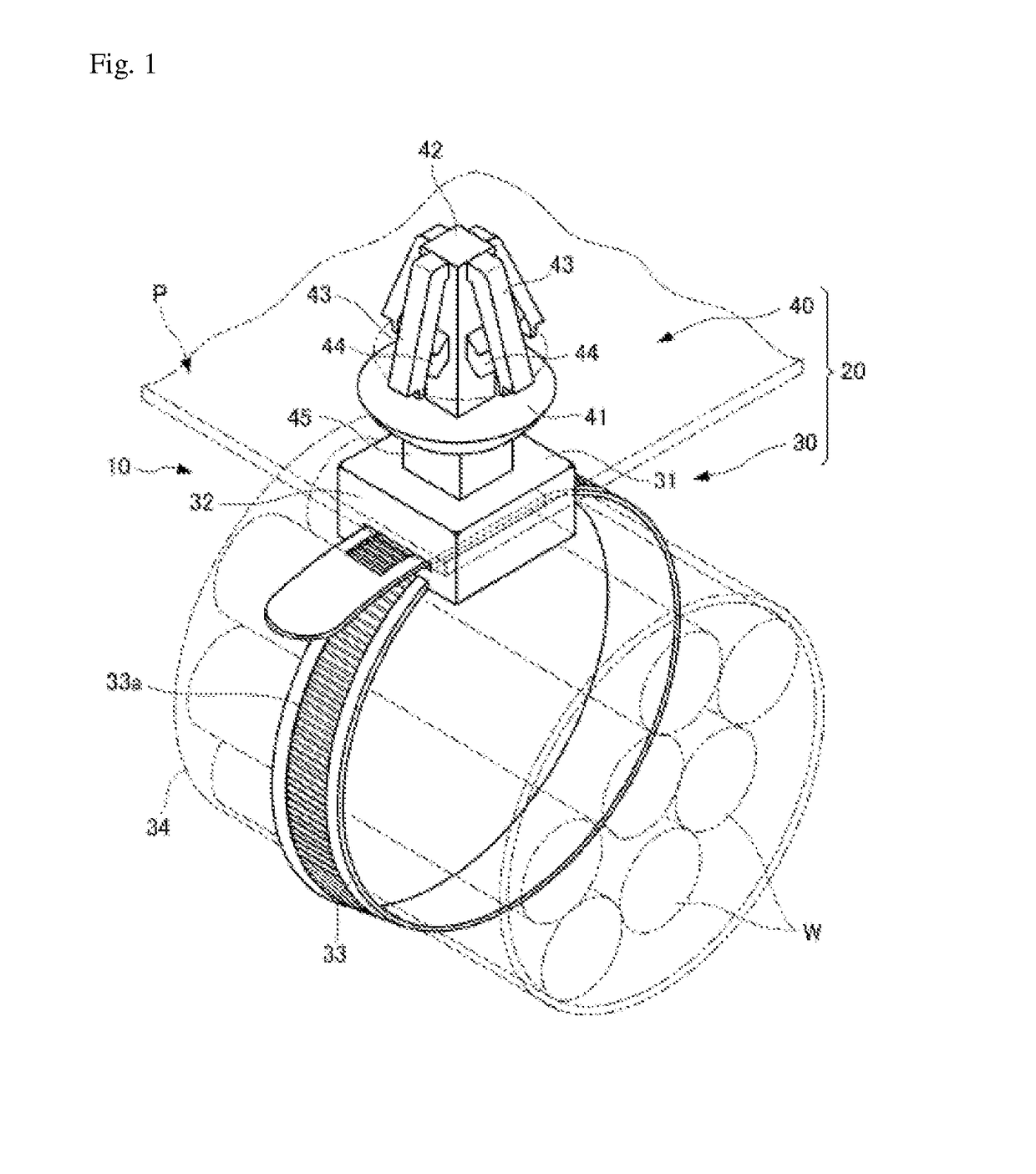 Band clip and wire harness