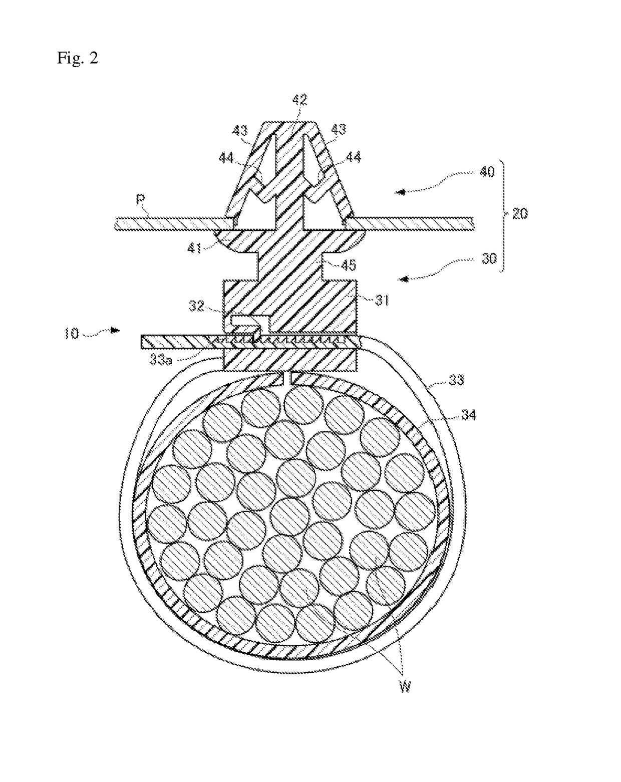 Band clip and wire harness