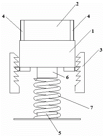 Cup holder assembly with adjustable cavity depth, corresponding vehicle sub-instrument frame and vehicle