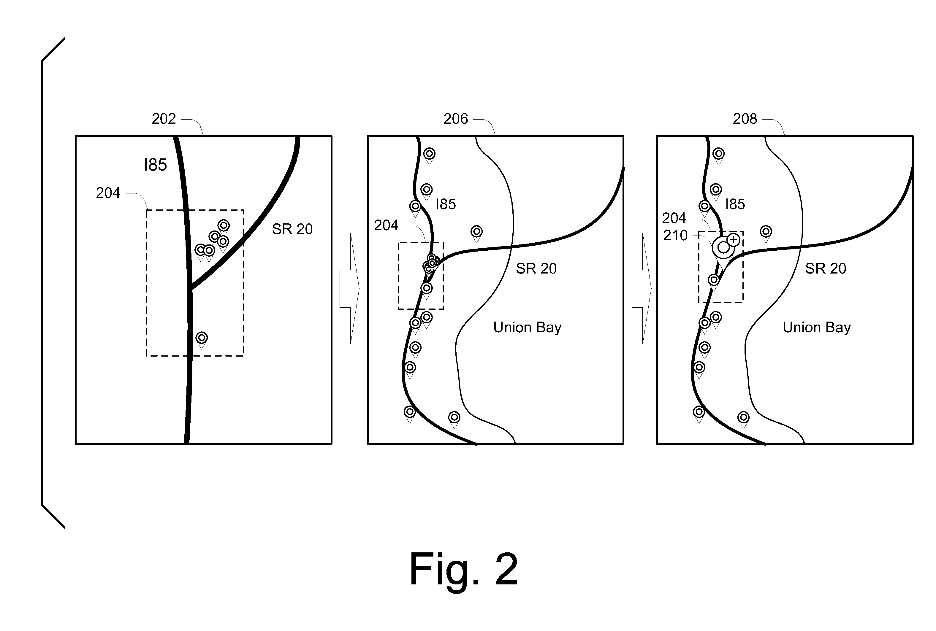 Representation of overlapping visual entities