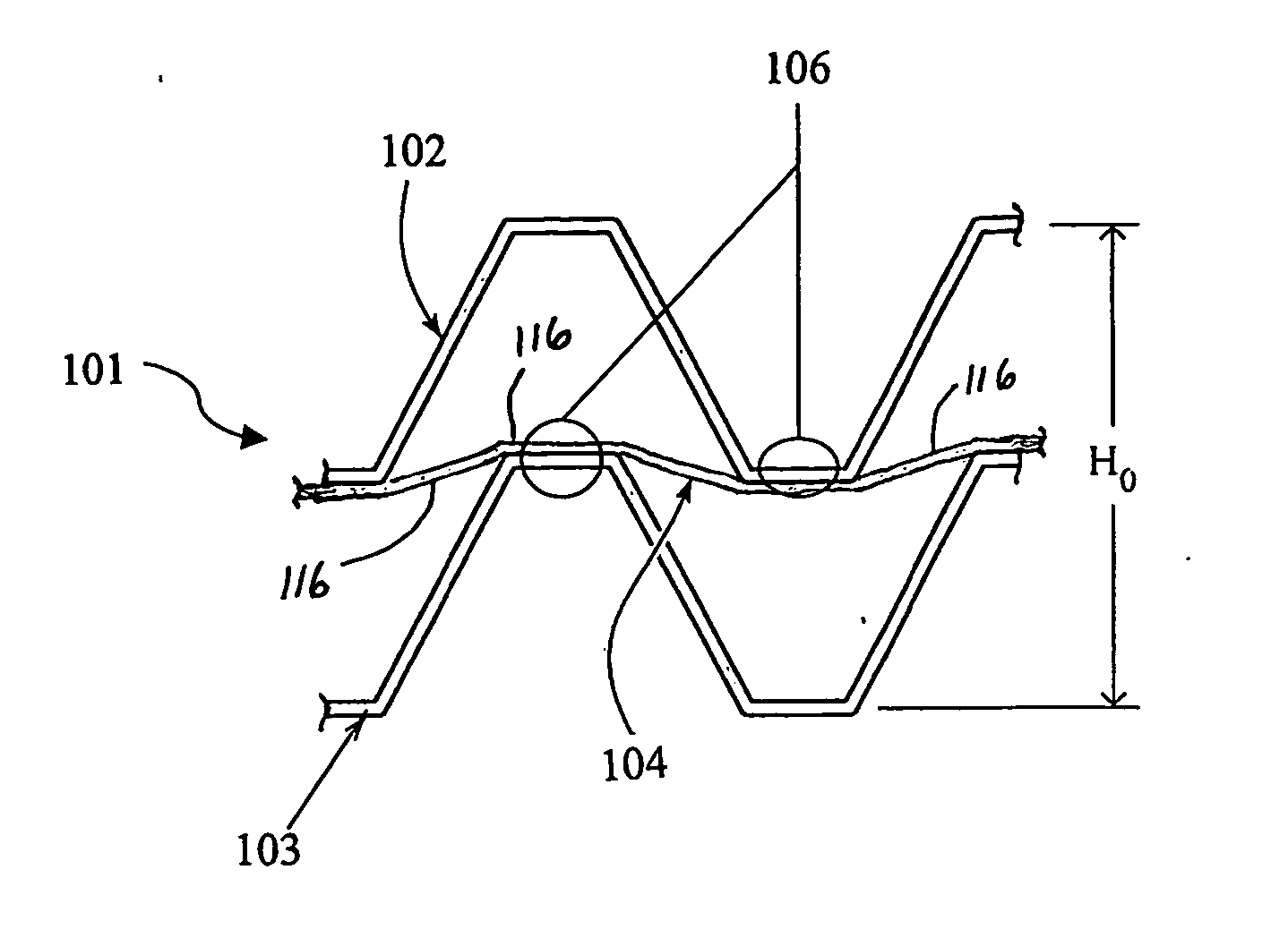 Re-entrant cellular multifunctional structure for energy absorption and method of manufacturing and using the same