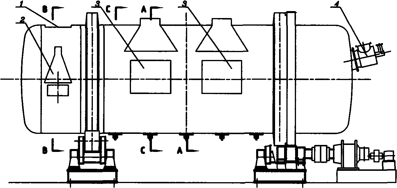 Rotary kiln and technique for processing composition brass or block shaped raw copper