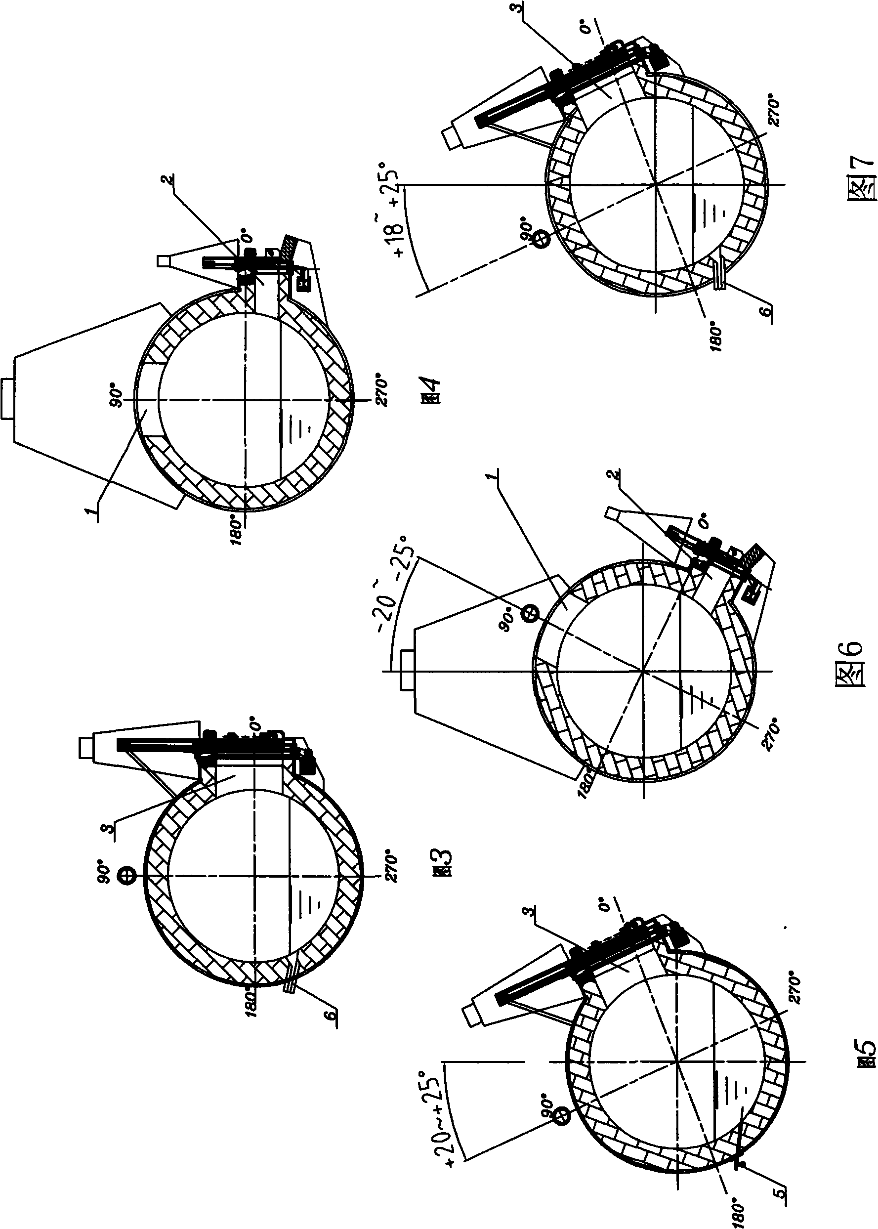 Rotary kiln and technique for processing composition brass or block shaped raw copper