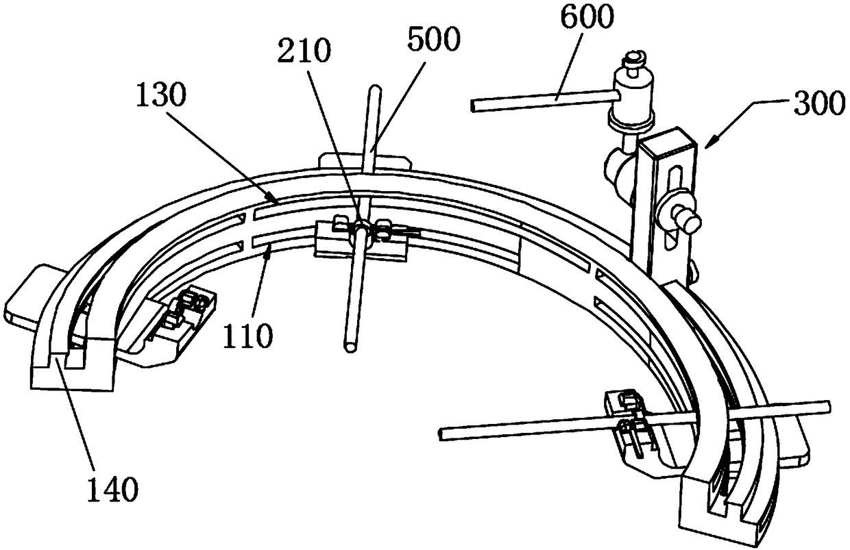 Intracranial lesion positioning and puncture device and skull drilling and positioning device thereof