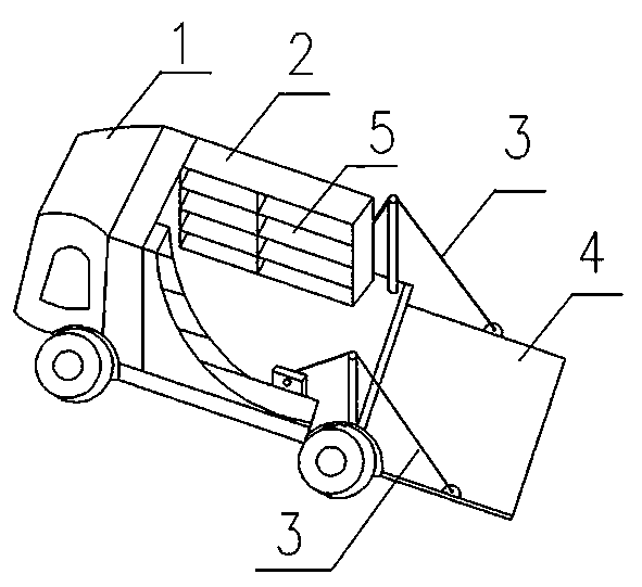 Movable platform for replacing battery of pure electric taxi