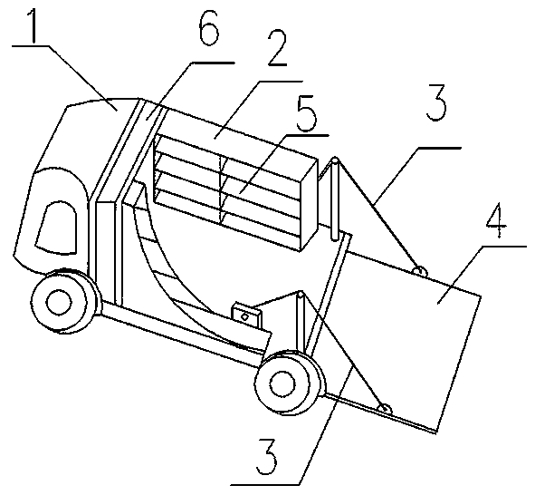 Movable platform for replacing battery of pure electric taxi