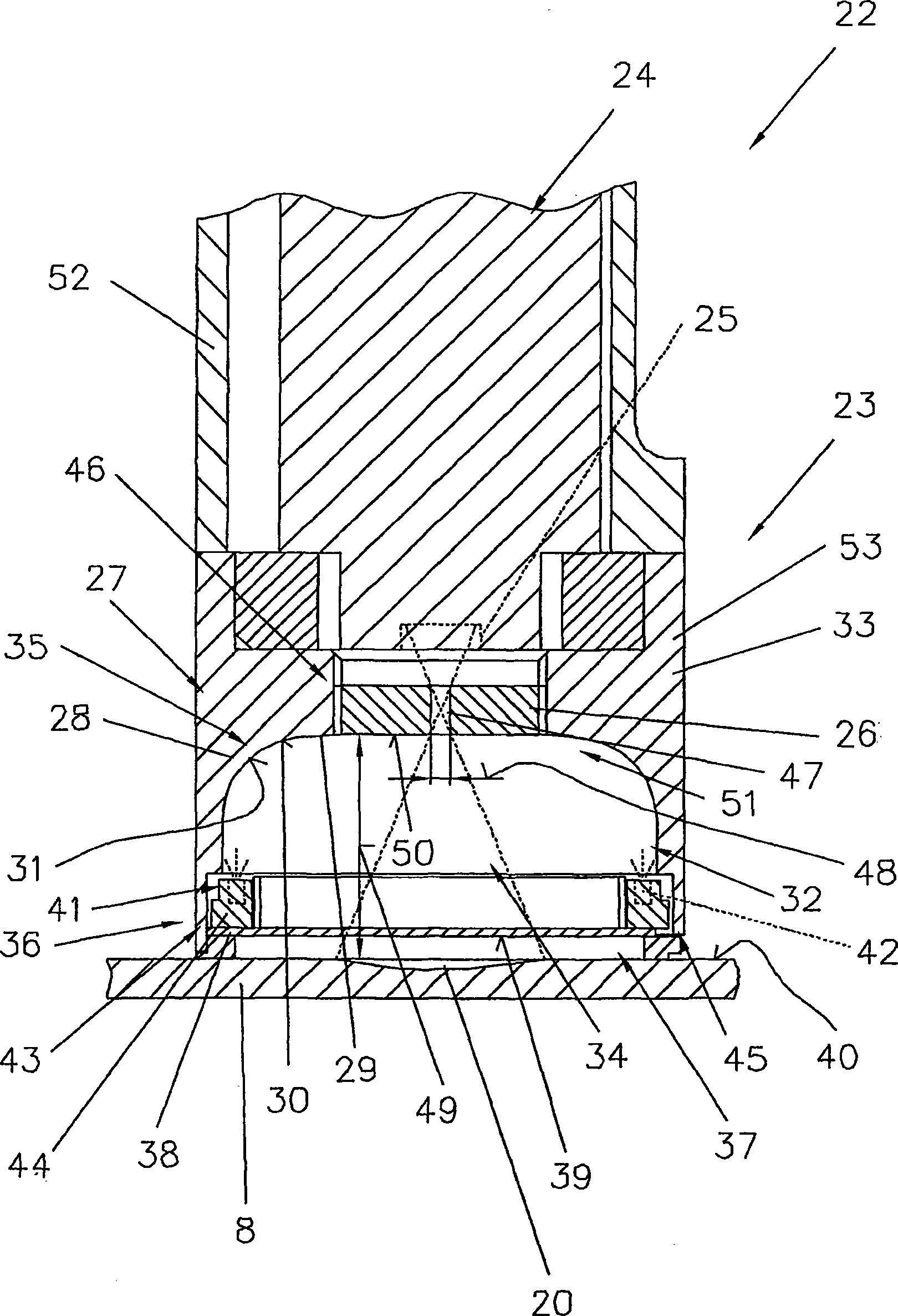 Device for evaluating images of weld spots on a carrier material