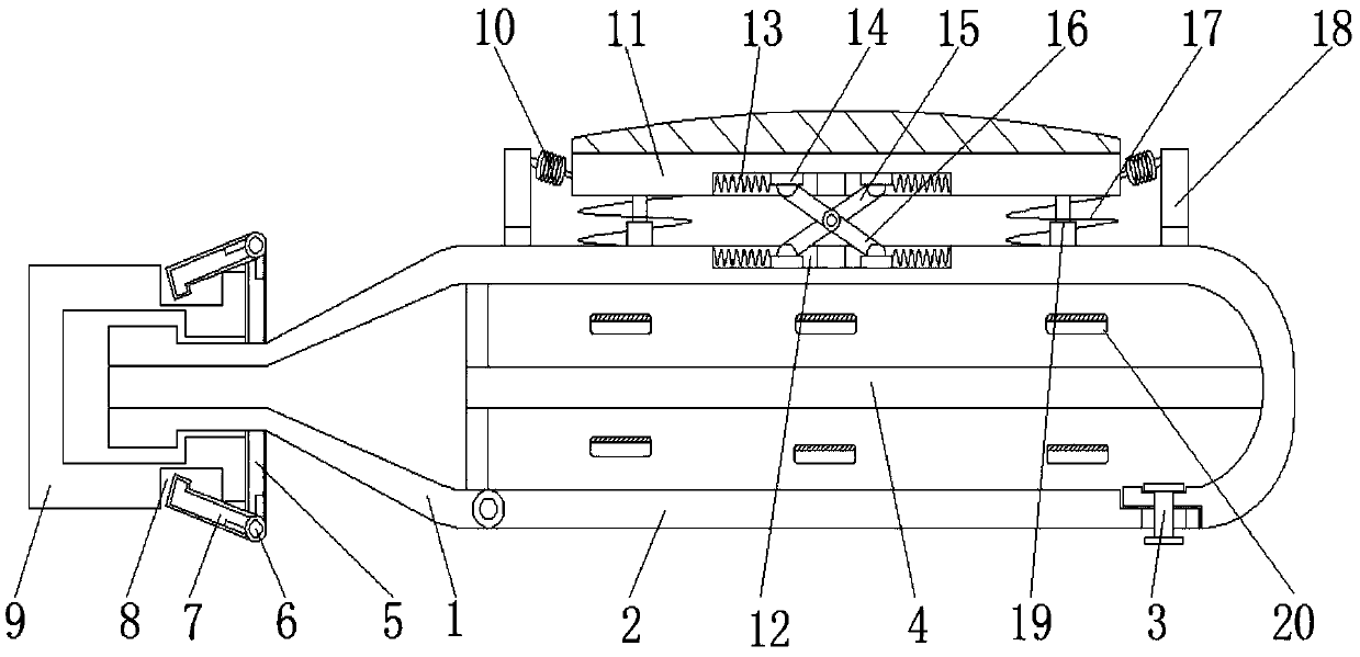 LED street lamp holder with anti-collision shell