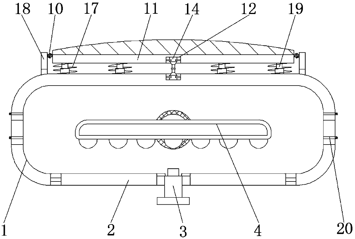 LED street lamp holder with anti-collision shell