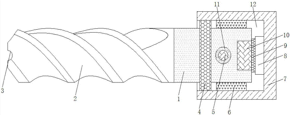 High-temperature alloy end mill