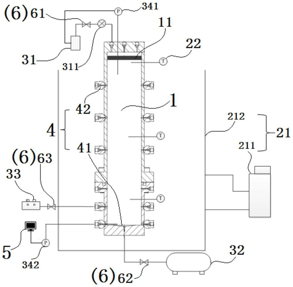 Quantitative simulation system and method for alkane oxidation process in deep sea sedimentary environment