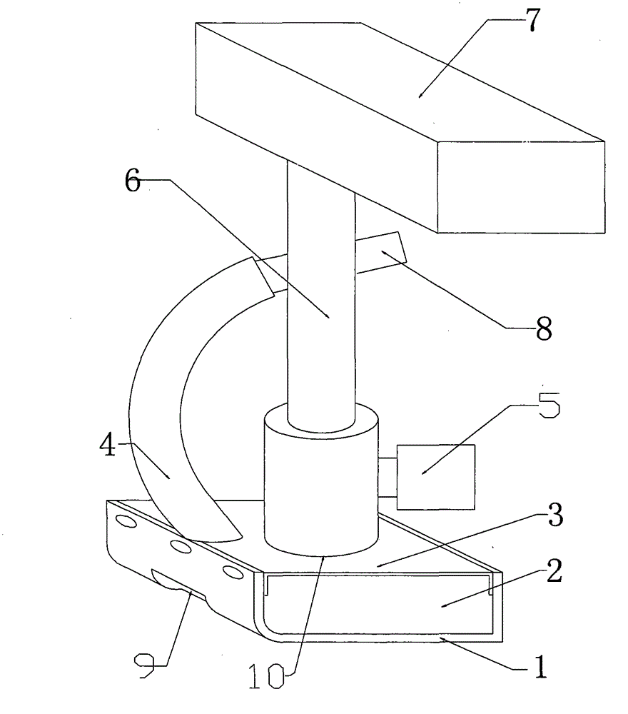 Pavement crack pouring machine synchronous preheating apparatus