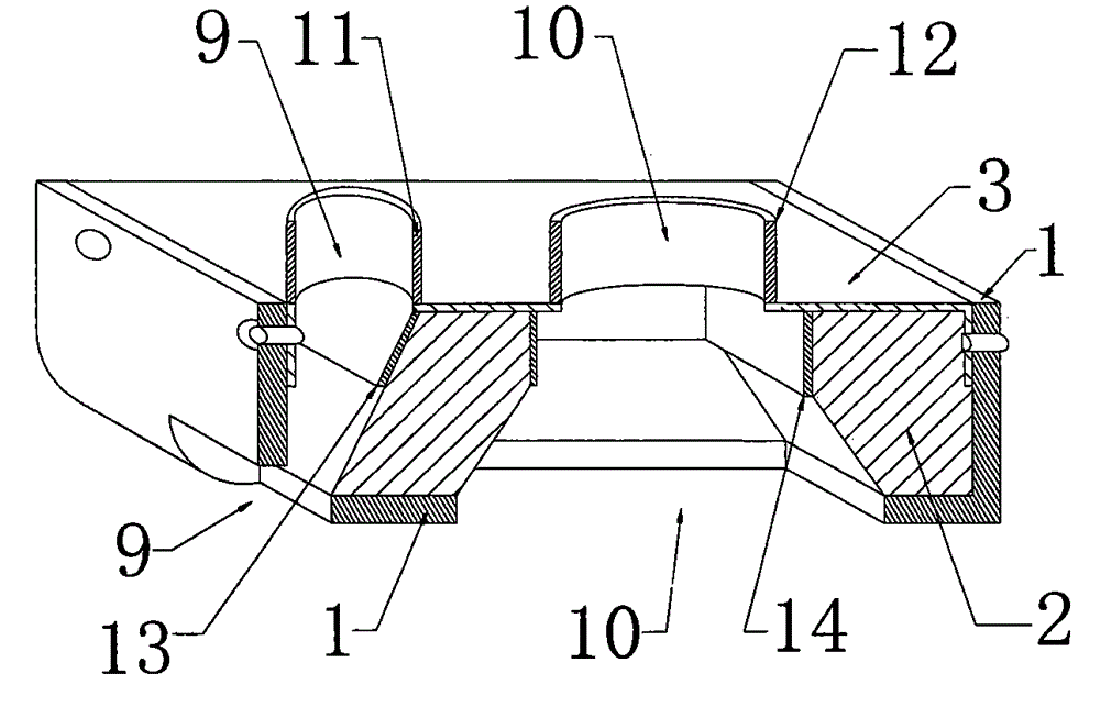 Pavement crack pouring machine synchronous preheating apparatus