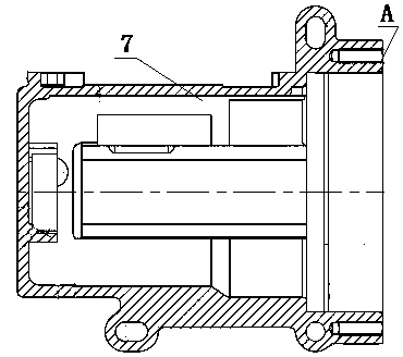 Machine shell inner hole machining method